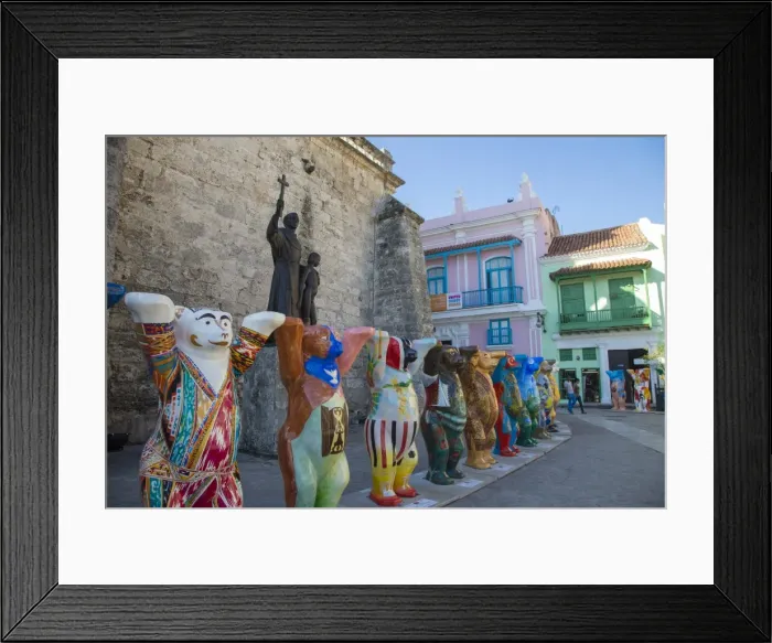 Framed Print : Plaza de San Francisco, Habana Vieja, Havana, Cuba