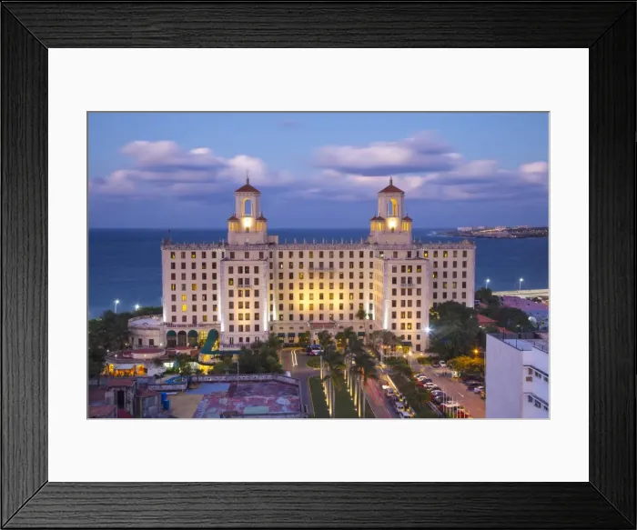 Framed Print : The historic Hotel Nacional, Vedado, Havana, Cuba