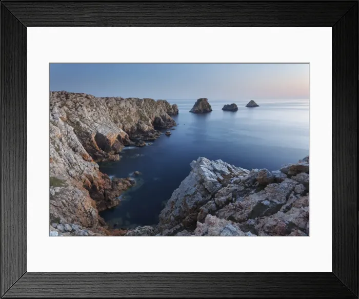 Framed Print : Pointe de Penhir, Brittany, France. A scenic spot of exceptional beauty located just Framed Print : Pointe de Penhir, Brittany, France. A scenic spot of exceptional beauty located just