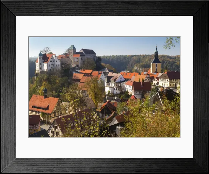 Framed Print : Castle Hohnstein in Autumn, Hohnstein, Saxon Switzerland, Germany Framed Print : Castle Hohnstein in Autumn, Hohnstein, Saxon Switzerland, Germany