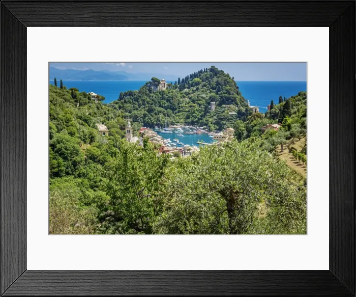 Framed Print : Europe, italy, Liguria. View over Portofino Framed Print : Europe, italy, Liguria. View over Portofino