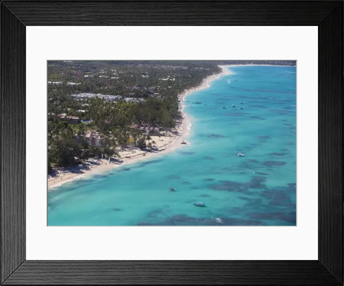 Framed Print : Dominican Republic, Punta Cana, View of Bavaro beach Framed Print : Dominican Republic, Punta Cana, View of Bavaro beach