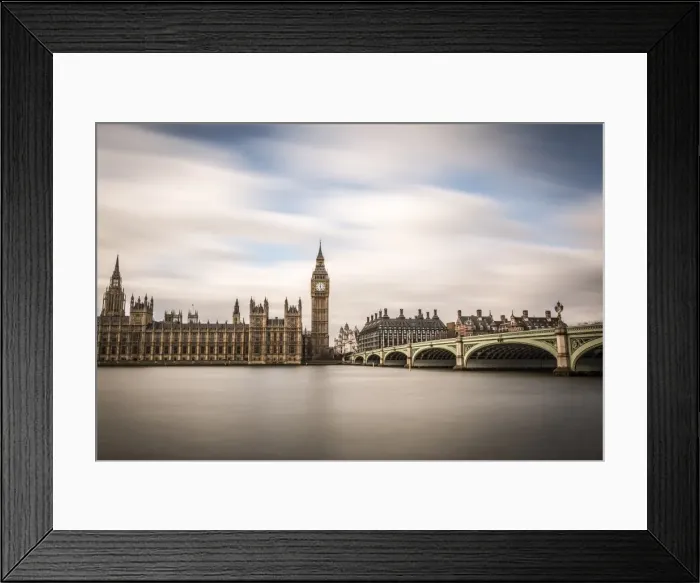 Framed Print : London, Westminster, House of Parliament with Big Ben Framed Print : London, Westminster, House of Parliament with Big Ben