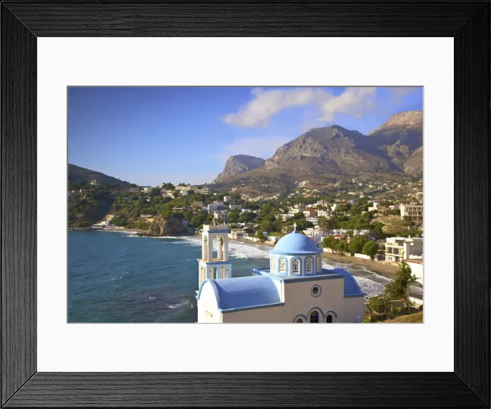 Framed Print : Church At Kantouni, Kalymnos, Dodecanese, Greek Islands, Greece, Europe