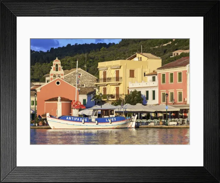 Framed Print : Gaios Harbour, Paxos, The Ionian Islands, Greek Islands, Greece, Europe Framed Print : Gaios Harbour, Paxos, The Ionian Islands, Greek Islands, Greece, Europe