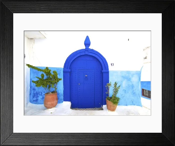 Framed Print : Traditional Moroccan Decorative Door, Rabat, Morocco, North Africa Framed Print : Traditional Moroccan Decorative Door, Rabat, Morocco, North Africa