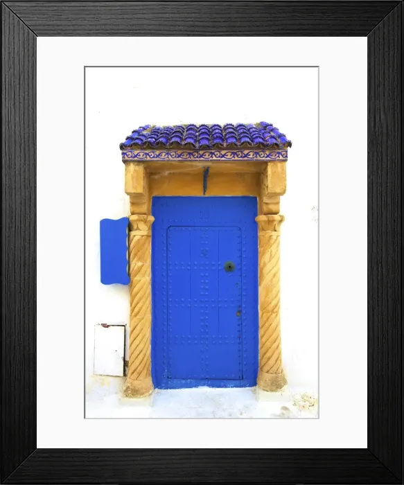 Framed Print : Traditional Moroccan Decorative Door, Rabat, Morocco, North Africa Framed Print : Traditional Moroccan Decorative Door, Rabat, Morocco, North Africa