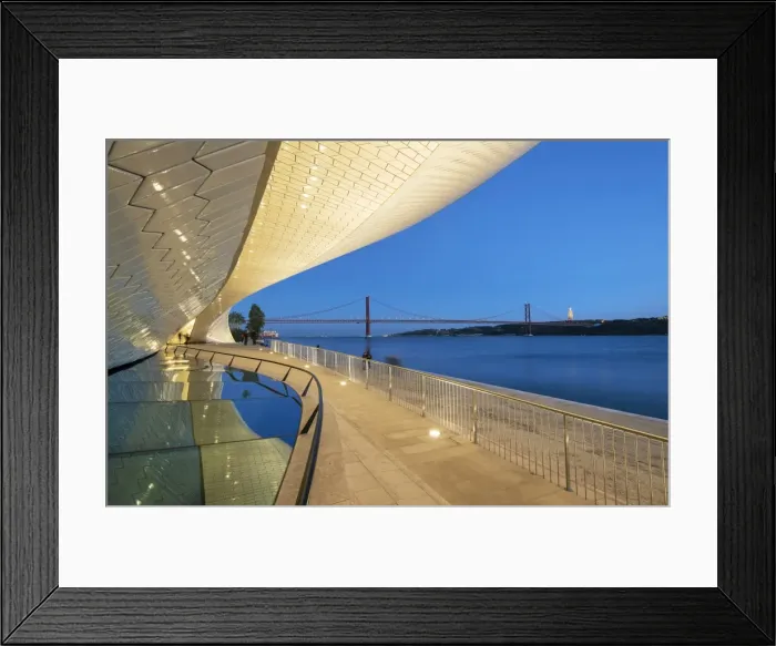 Framed Print : The MaT (Museum of Art, Architecture and Technology), bordering the Tagus river Framed Print : The MaT (Museum of Art, Architecture and Technology), bordering the Tagus river