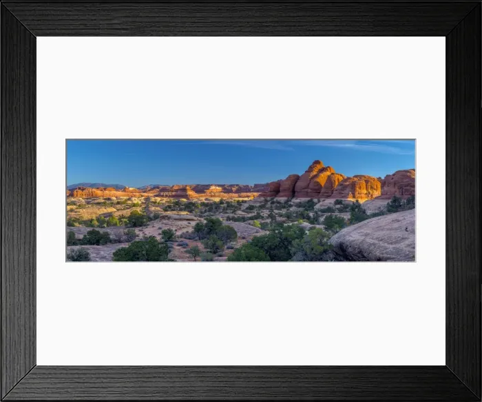 Framed Print : USA, Utah, Canyonlands National Park, The Needles District, Chesler Park Trail