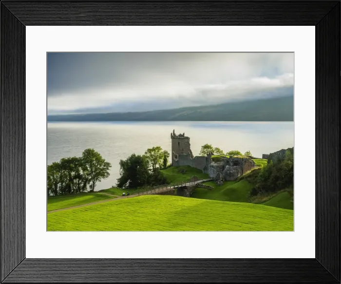 Framed Print : UK, Scotland, Highlands, Urquhart Castle and Loch Ness Framed Print : UK, Scotland, Highlands, Urquhart Castle and Loch Ness