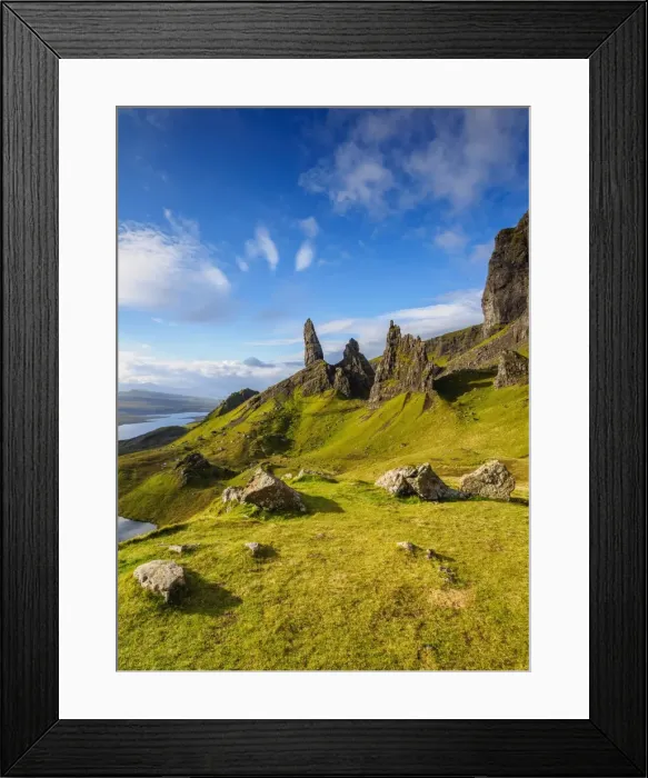 Framed Print : UK, Scotland, Highlands, Isle of Skye, View of the Old Man of Storr Framed Print : UK, Scotland, Highlands, Isle of Skye, View of the Old Man of Storr