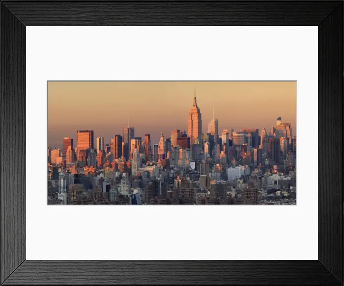 Framed Print : USA, New York City, Manhattan Skyline from Brooklyn
