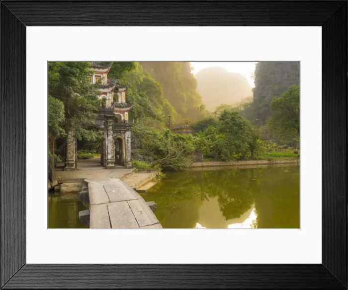 Framed Print : Ninh Binh, Northern Vietnam. Bich Dong pagoda nearby Ngu Nhac mountain. mountain Framed Print : Ninh Binh, Northern Vietnam. Bich Dong pagoda nearby Ngu Nhac mountain. mountain