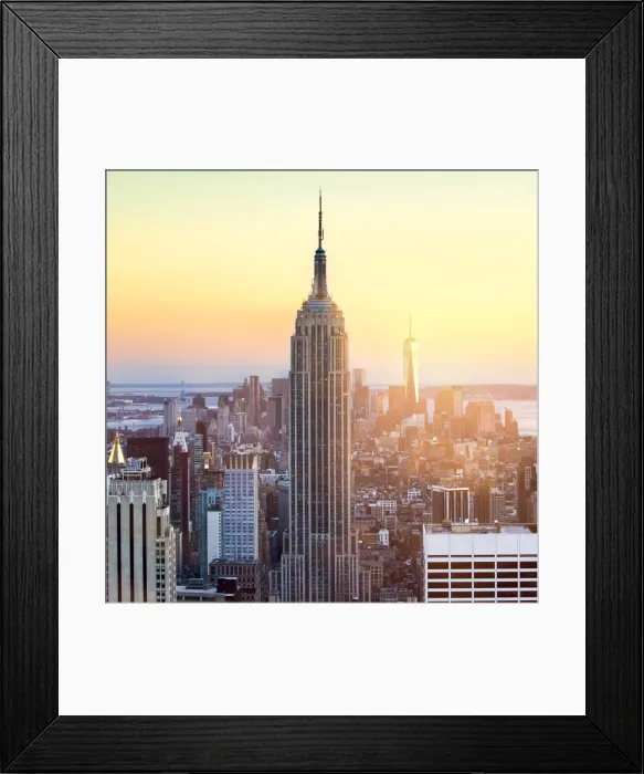 Framed Print : Empire State Building in New York City, USA Framed Print : Empire State Building in New York City, USA