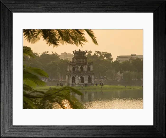 Framed Print : Turtle Tower (Thap Rua) on Hoan Kiem Lake at dawn, Hanoi, Vietnam Framed Print : Turtle Tower (Thap Rua) on Hoan Kiem Lake at dawn, Hanoi, Vietnam