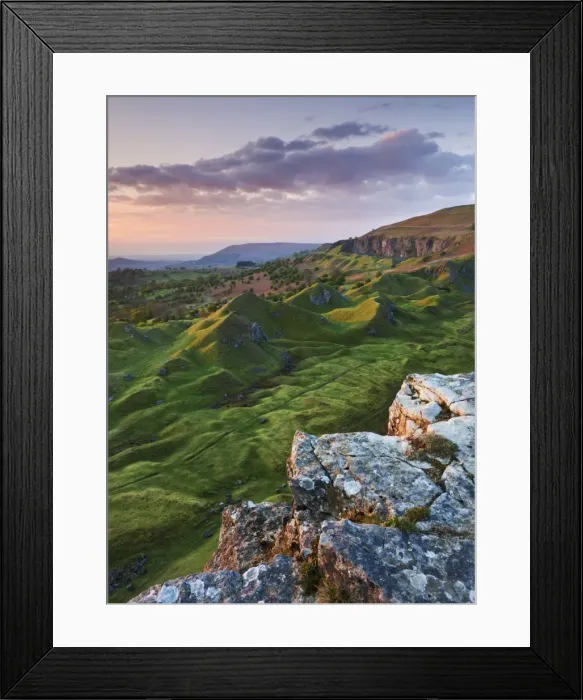 Framed Print : Sunrise over the Llangattock Escarpment in the Brecon Beacons, Powys, Wales. Spring 2010 Framed Print : Sunrise over the Llangattock Escarpment in the Brecon Beacons, Powys, Wales. Spring 2010