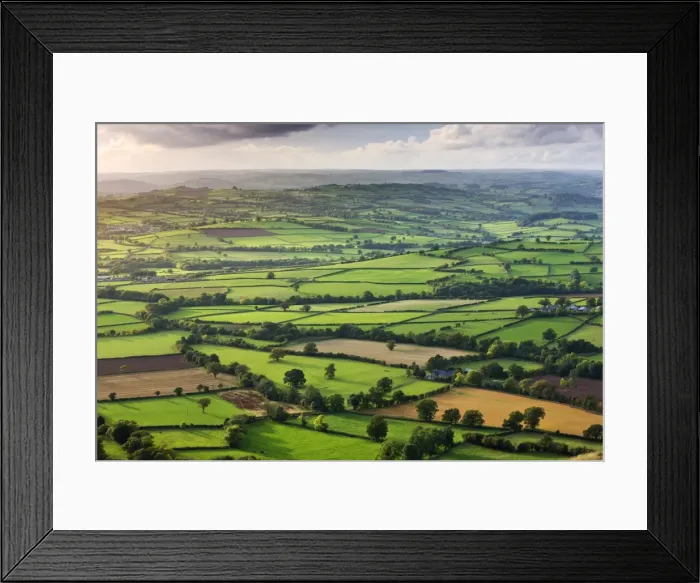 Framed Print : Rolling fields near Llangorse, Brecon Beacons National Park, Powys, Wales, UK. Autumn Framed Print : Rolling fields near Llangorse, Brecon Beacons National Park, Powys, Wales, UK. Autumn