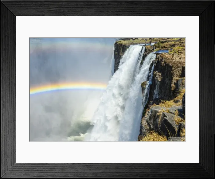 Framed Print : Africa, Zambia. The Victoria Falls and the devils pool Framed Print : Africa, Zambia. The Victoria Falls and the devils pool
