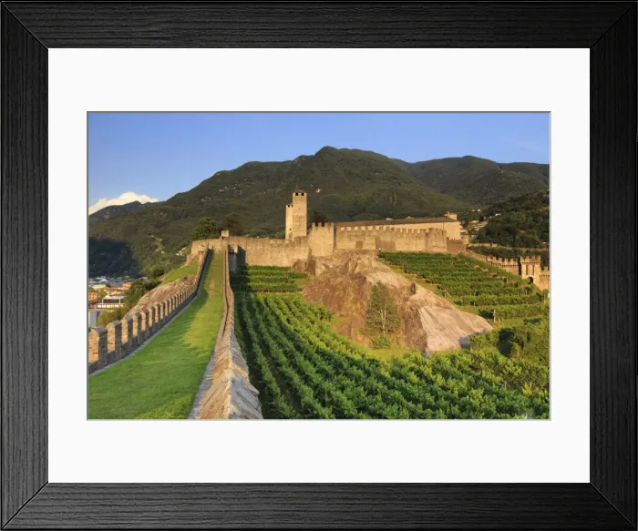 Framed Print : Switzerland, Ticino, Bellinzona, Castelgrande