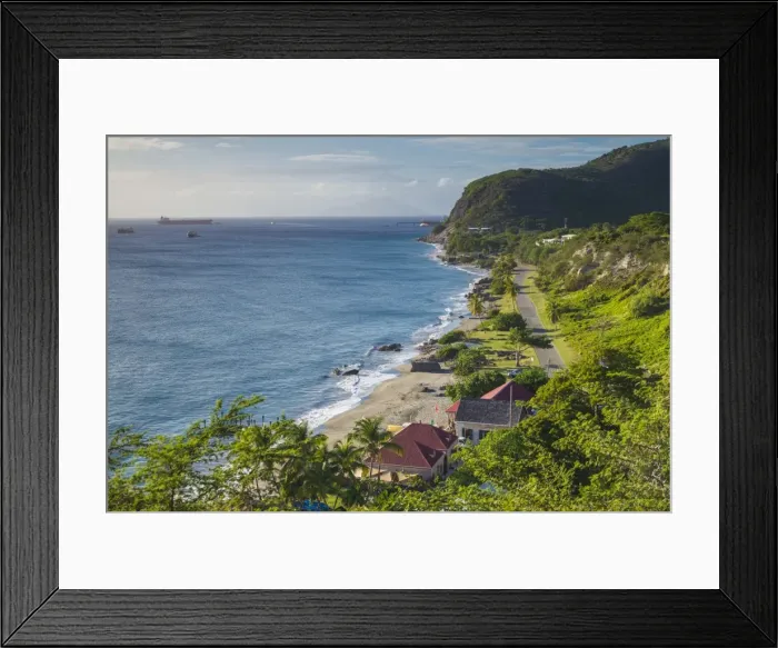 Framed Print : Netherlands Antilles, Sint Eustatius, Oranjestad, Oranjestad Bay Framed Print : Netherlands Antilles, Sint Eustatius, Oranjestad, Oranjestad Bay