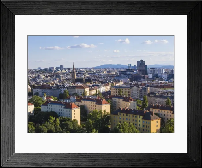 Framed Print : Austria, Vienna, View of city Skyline Framed Print : Austria, Vienna, View of city Skyline