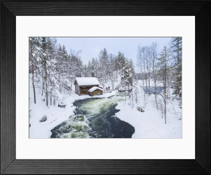Framed Print : Myllykoski rapids and old mill in Juuma, Oulankajoki National Park, Kuusamo, Finland Framed Print : Myllykoski rapids and old mill in Juuma, Oulankajoki National Park, Kuusamo, Finland