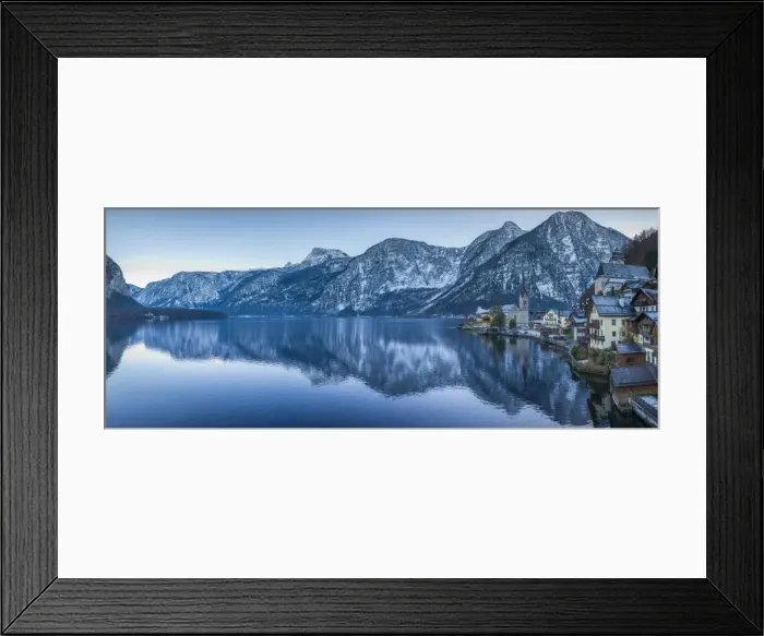Framed Print : Austria, Upper Austria, Salzkamergut, Hallstatt, town view