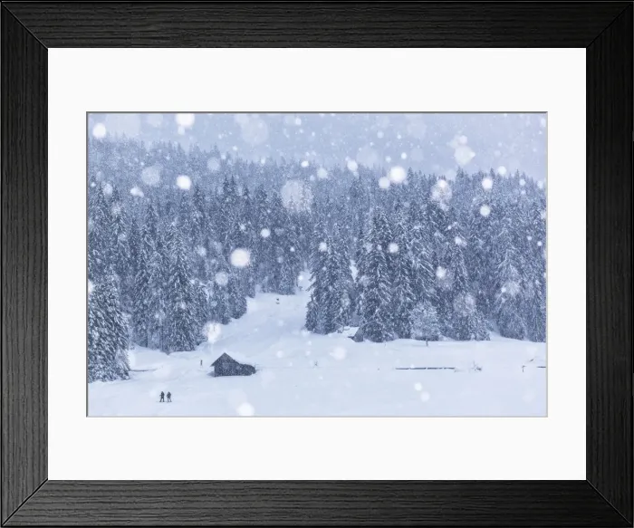 Framed Print : Italy, Veneto, Dolomites, Winter in Sappada
