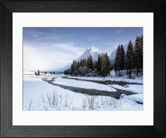 Framed Print : Italy, Veneto, Dolomites, Winter in Sappada Framed Print : Italy, Veneto, Dolomites, Winter in Sappada