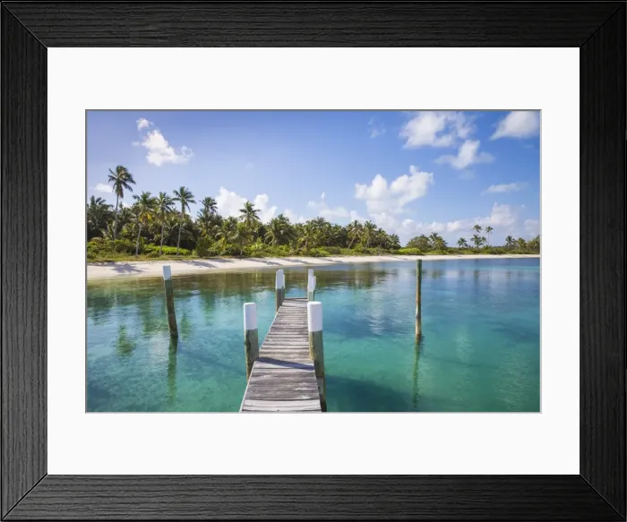 Framed Print : Bahamas, Abaco Islands, Elbow Cay, Tihiti beach