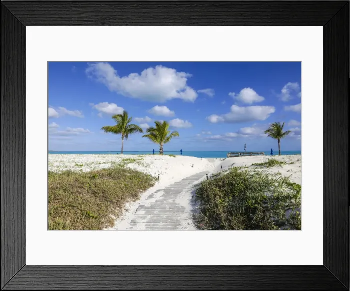 Framed Print : Bahamas, Abaco Islands, Great Abaco, Beach at Treasure Cay