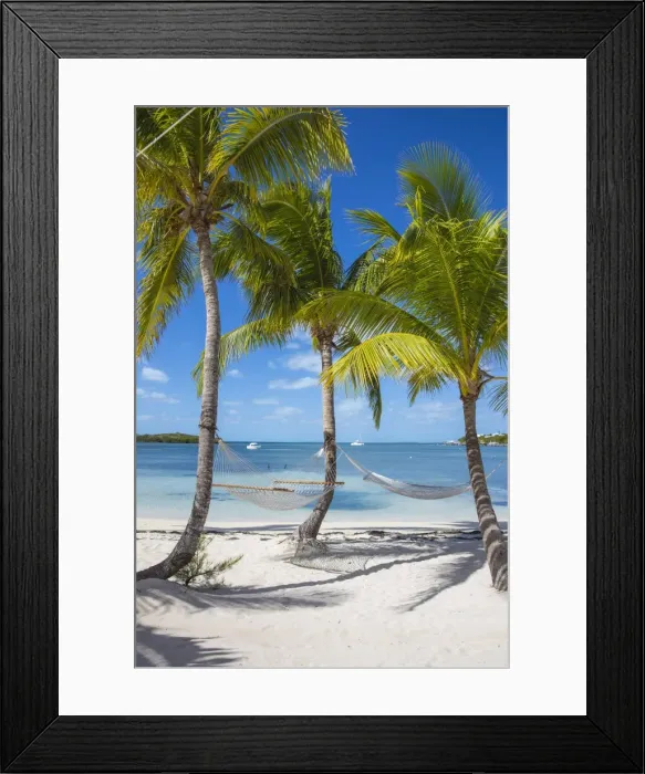 Framed Print : Bahamas, Abaco Islands, Great Guana Cay, Sunset beach