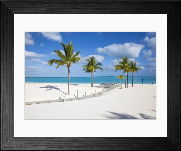 Framed Print : Bahamas, Abaco Islands, Great Abaco, Beach at Treasure Cay