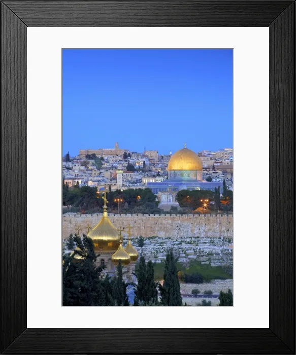 Framed Print : View Of Jerusalem From The Mount Of Olives, Jerusalem, Israel, Middle East Framed Print : View Of Jerusalem From The Mount Of Olives, Jerusalem, Israel, Middle East