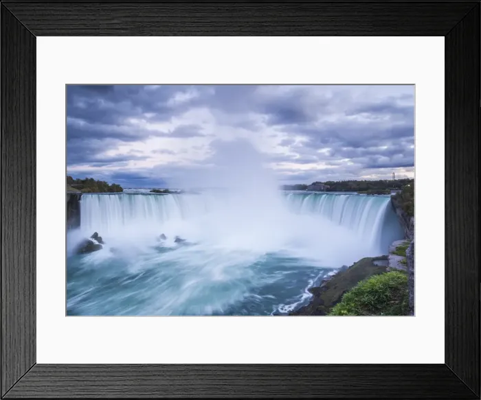 Framed Print : Canada, Ontario, Niagara Falls, Horseshoe Falls, dusk Framed Print : Canada, Ontario, Niagara Falls, Horseshoe Falls, dusk