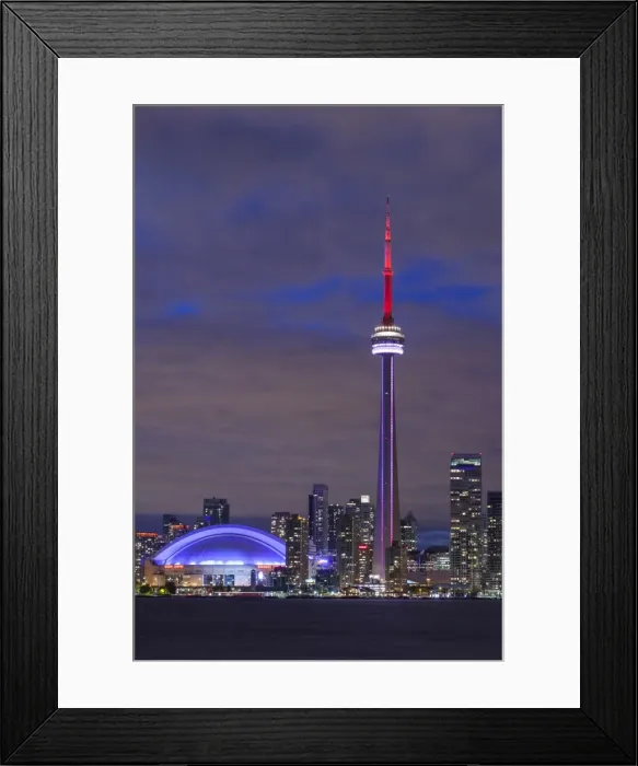 Framed Print : Canada, Ontario, Toronto, Harbourfront, CN Tower, Rogers Centre, and skyline from Olympic Island Framed Print : Canada, Ontario, Toronto, Harbourfront, CN Tower, Rogers Centre, and skyline from Olympic Island