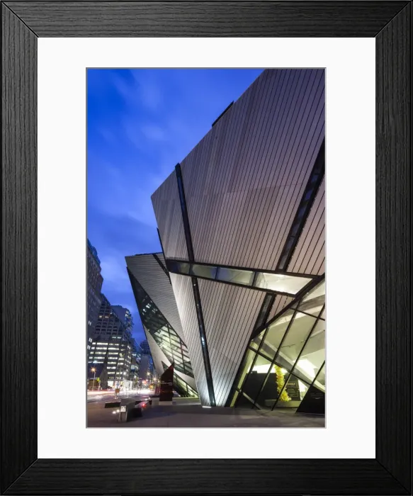 Framed Print : Canada, Ontario, Toronto, Royal Ontario Museum, The Crystal, Daniel Liebeskind, architect Framed Print : Canada, Ontario, Toronto, Royal Ontario Museum, The Crystal, Daniel Liebeskind, architect