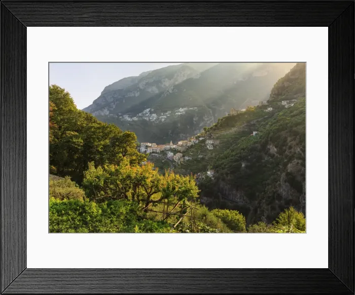 Framed Print : Italy, Campagnia, Amalfi Coast, Ravello. The valley around Ravello