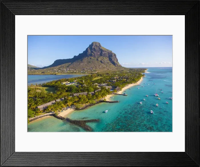 Framed Print : Le Morne Brabant Peninsula, Black River (Riviere Noire), West Coast, Mauritius Framed Print : Le Morne Brabant Peninsula, Black River (Riviere Noire), West Coast, Mauritius