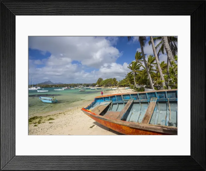 Framed Print : Beach at Trou D eau Douce, Flacq, East Coast, Mauritius Framed Print : Beach at Trou D eau Douce, Flacq, East Coast, Mauritius