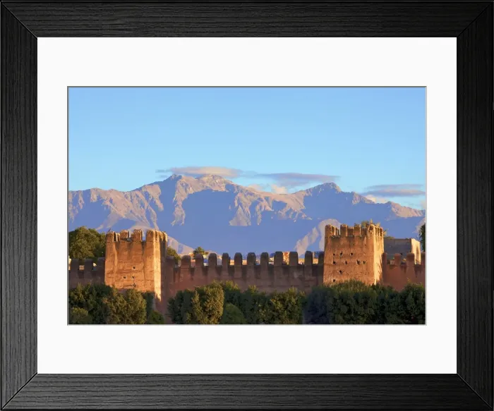 Framed Print : Local People With The Old City Wall, Taroudant, Morocco, North Africa Framed Print : Local People With The Old City Wall, Taroudant, Morocco, North Africa
