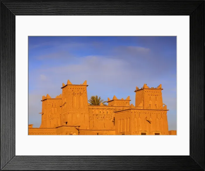 Framed Print : Kasbah Amerhidil, Skoura, Quarzazate Region, Morocco, North Africa