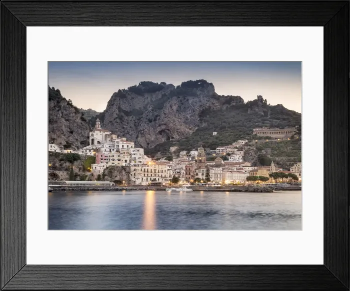 Framed Print : Italy, Campagnia, Amalfi Coast, Amalfi. The town of Amalfi