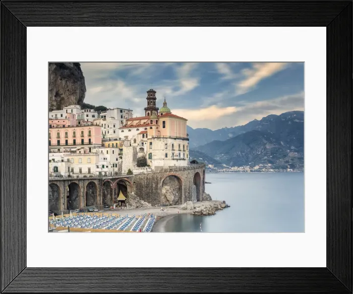 Framed Print : Italy, Campania, Amalfi Coast, Salerno district. Peninsula of Sorrento. Atrani Framed Print : Italy, Campania, Amalfi Coast, Salerno district. Peninsula of Sorrento. Atrani