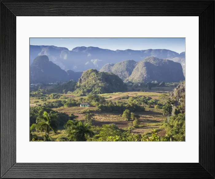 Framed Print : Cuba, Pinar del Rio Province, Vinales, View of Vinales valley