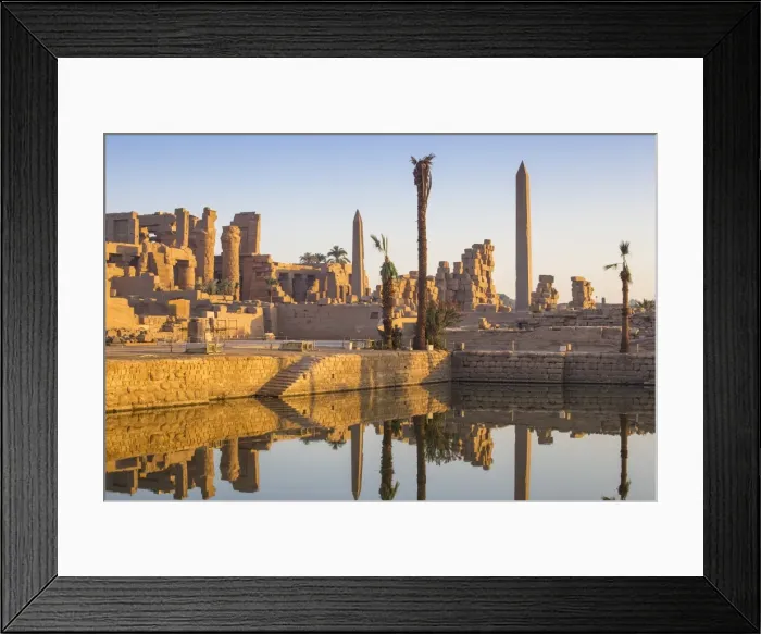 Framed Print : Egypt, Luxor, Karnak Temple, Temple of Amun & Sacred Lake Framed Print : Egypt, Luxor, Karnak Temple, Temple of Amun & Sacred Lake