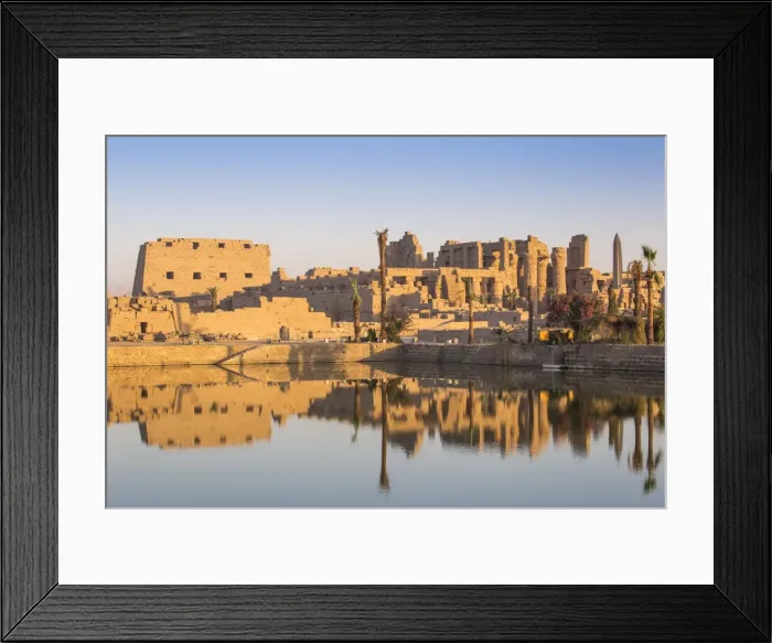 Framed Print : Egypt, Luxor, Karnak Temple, Temple of Amun & Sacred Lake Framed Print : Egypt, Luxor, Karnak Temple, Temple of Amun & Sacred Lake
