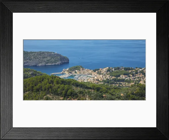 Framed Print : Port de Soller, Serra de Tramuntana, Mallorca (Majorca), Balearic Islands, Spain