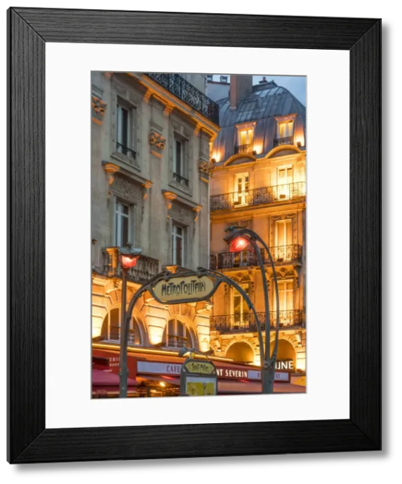 Framed Print : Place St. Michel, Rive Gauche, Paris, France Framed Print : Place St. Michel, Rive Gauche, Paris, France