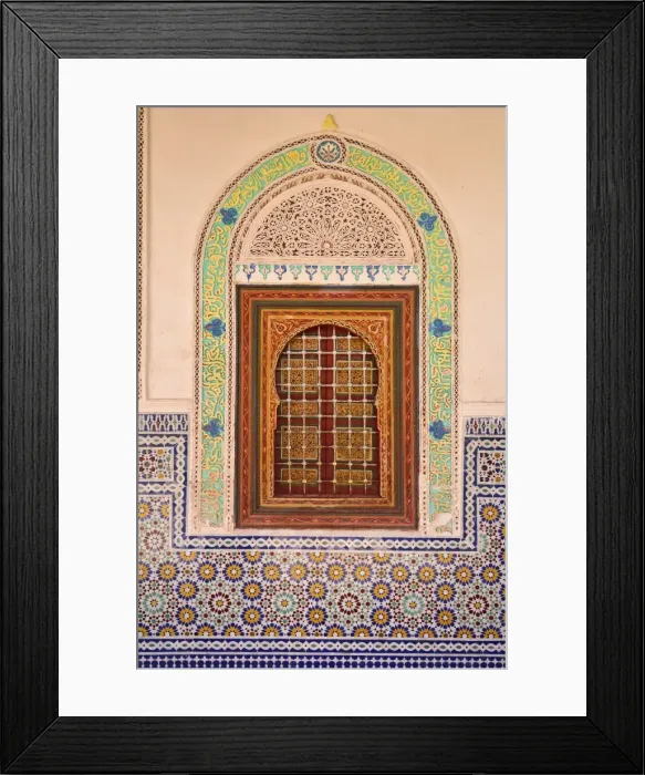 Framed Print : Wood carving and stucco work in a window at the Zaouia Naciri in Tamegroute. Zagora region Framed Print : Wood carving and stucco work in a window at the Zaouia Naciri in Tamegroute. Zagora region